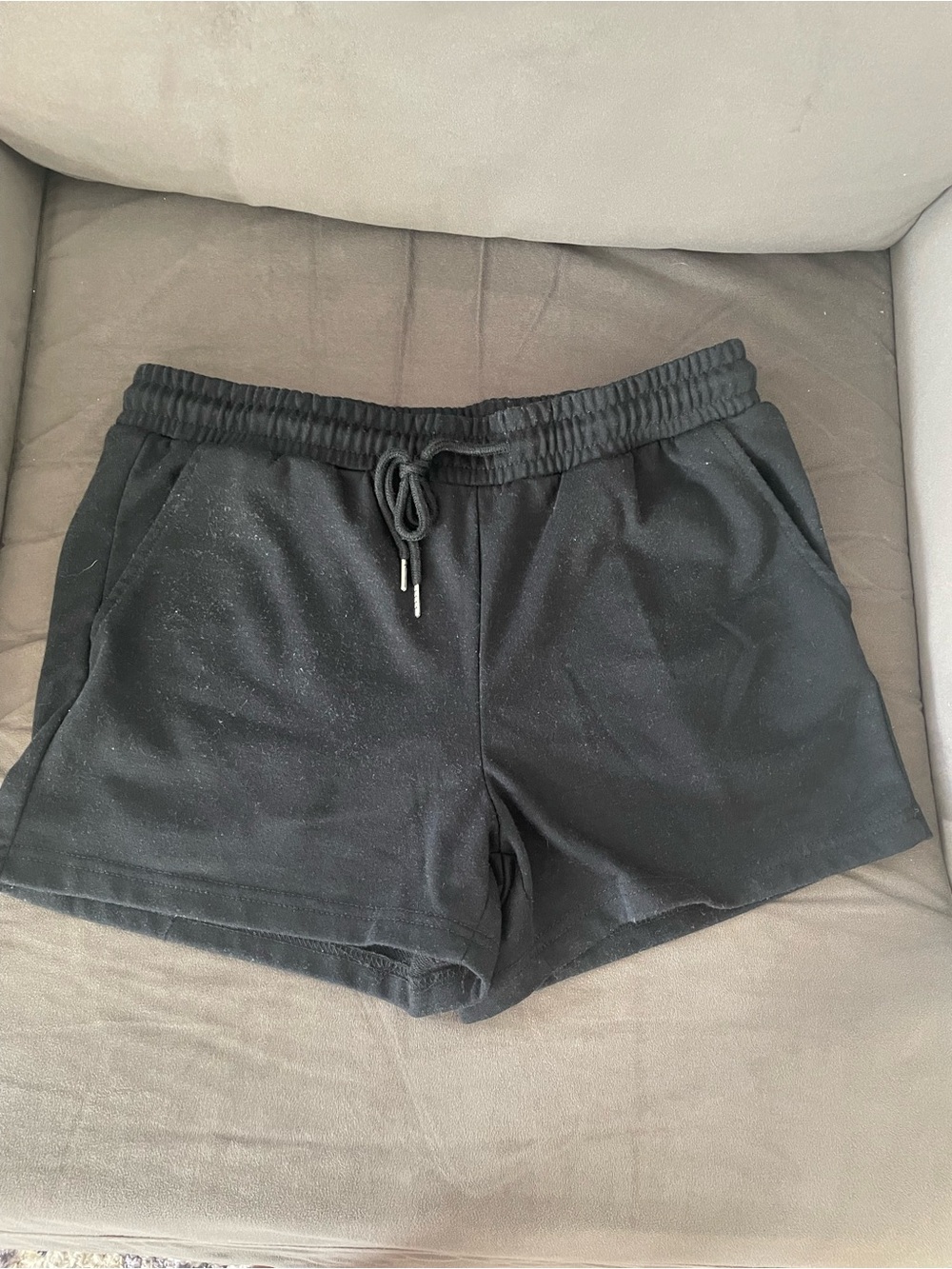 Women’s Black Drawstring Lounge Shorts